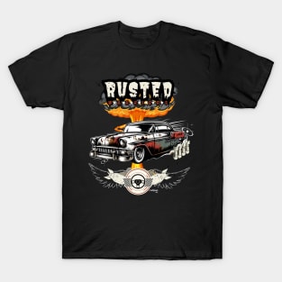 Atomic - Vintage Classic American Muscle Car - Hot Rod and Rat Rod Rockabilly Retro Collection T-Shirt